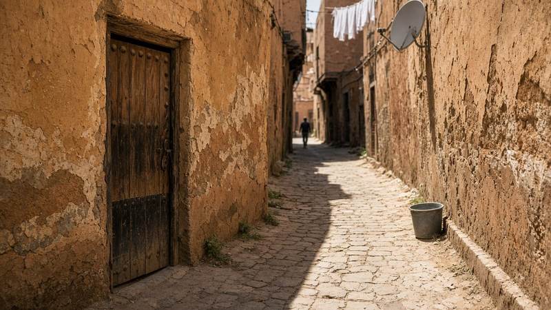 Alley in the medina of Marrakech